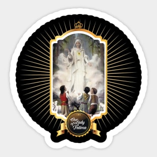 Our Lady of Fatima Rosary Prayer Holy Blessed Mary Catholic Sticker